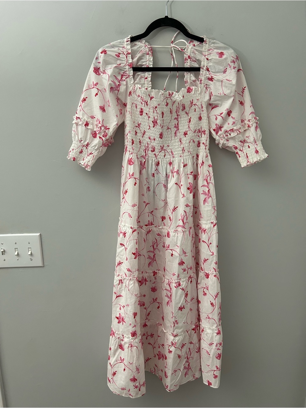 Hill House NWT Nesli Nap Dress in Rose Botanical - Picture 3 of 8